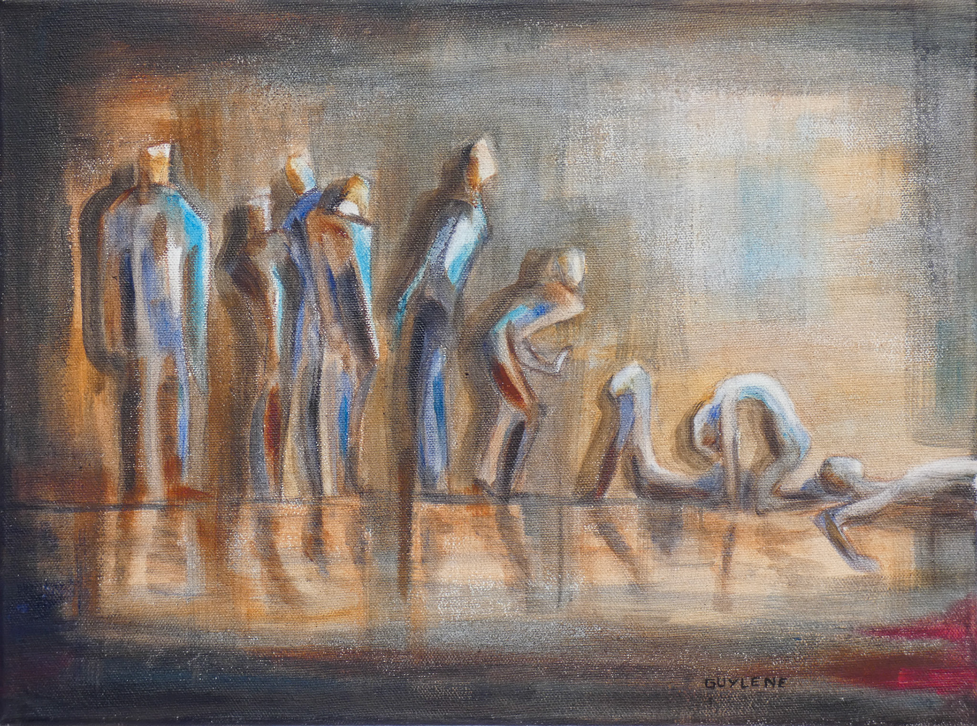 Glacis à l'acrylique - 30/40 cm