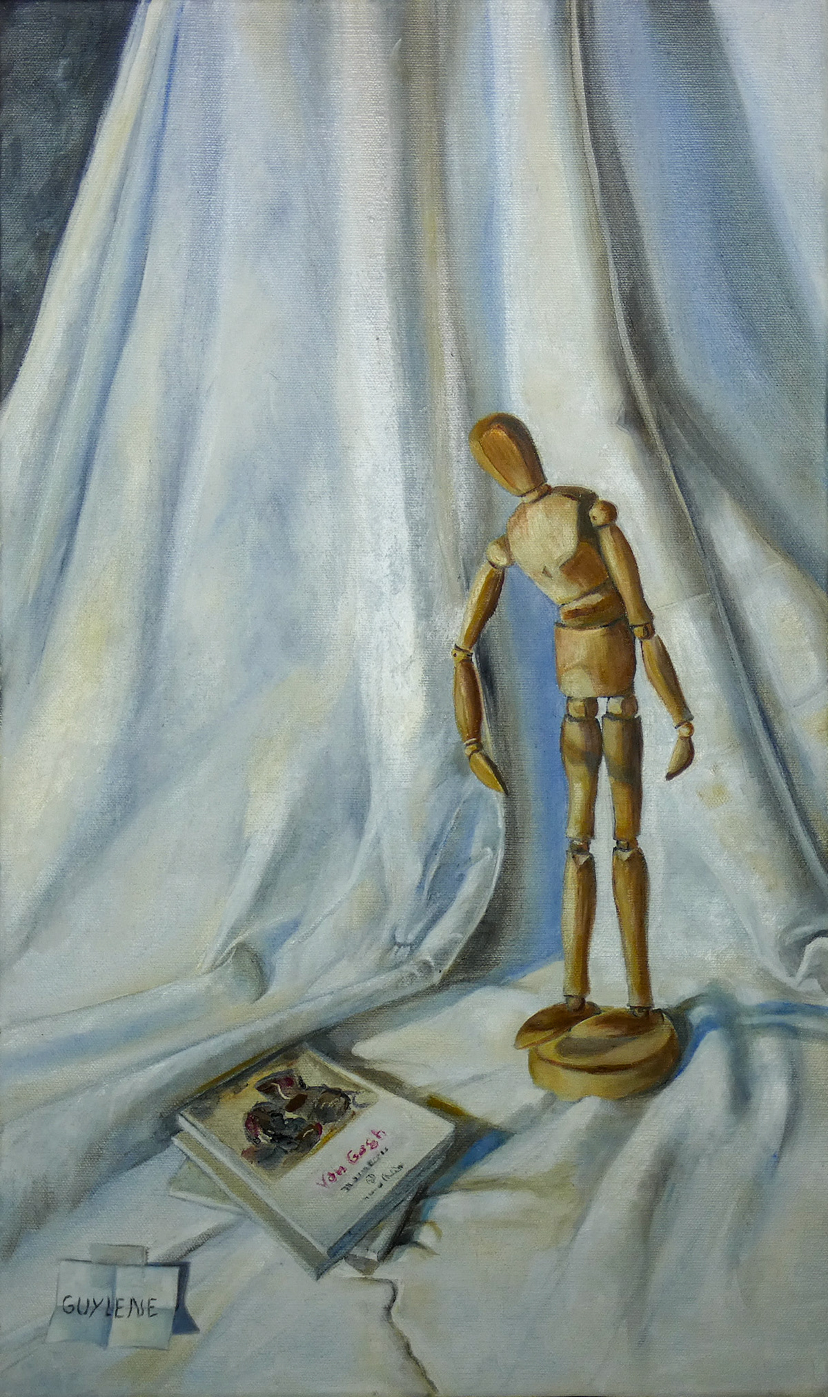 Mon ami de bois, les souliers - Huile - 33/55 cm
