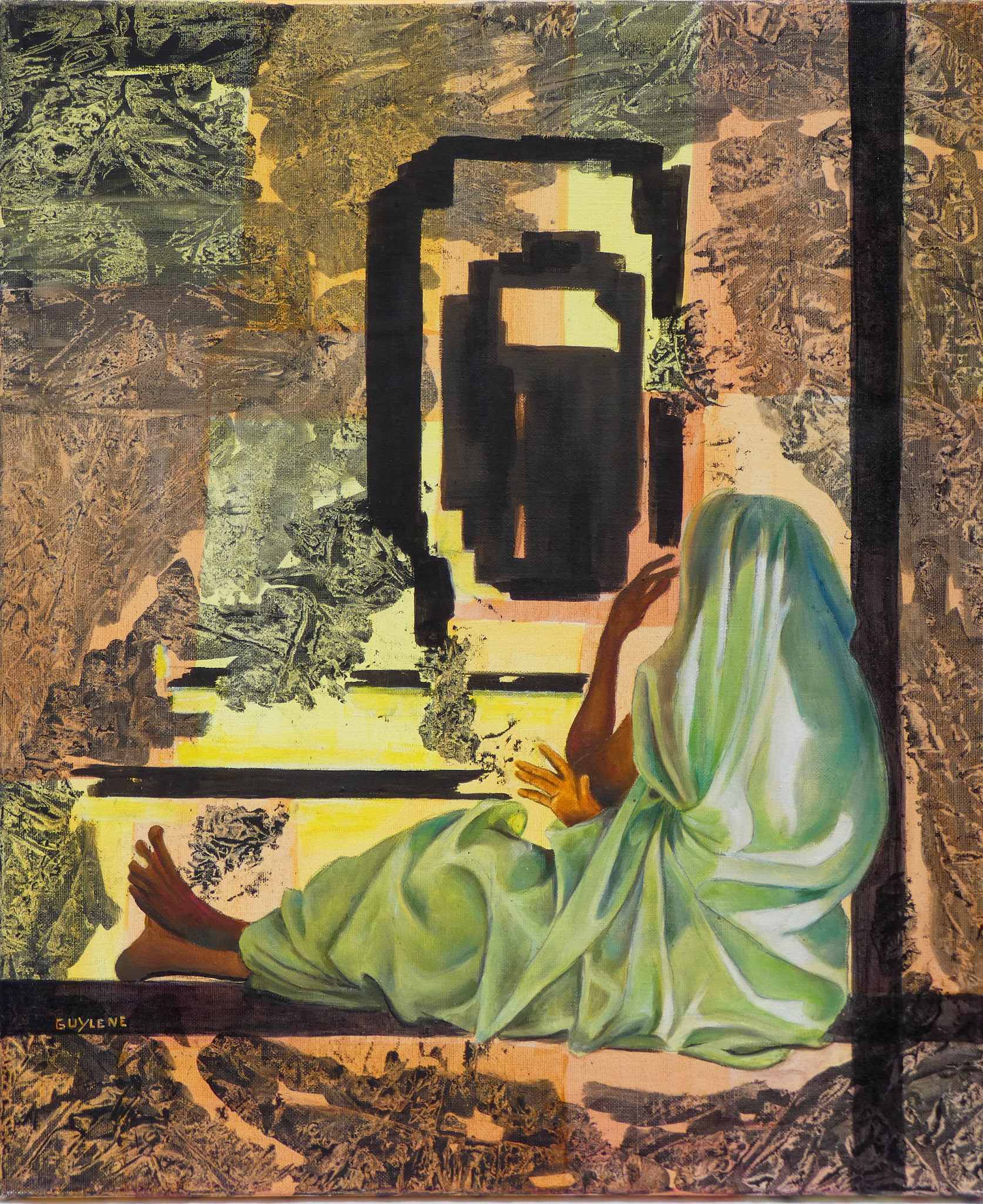 Menthe à l'eau - Techniques mixtes - 65/54 cm