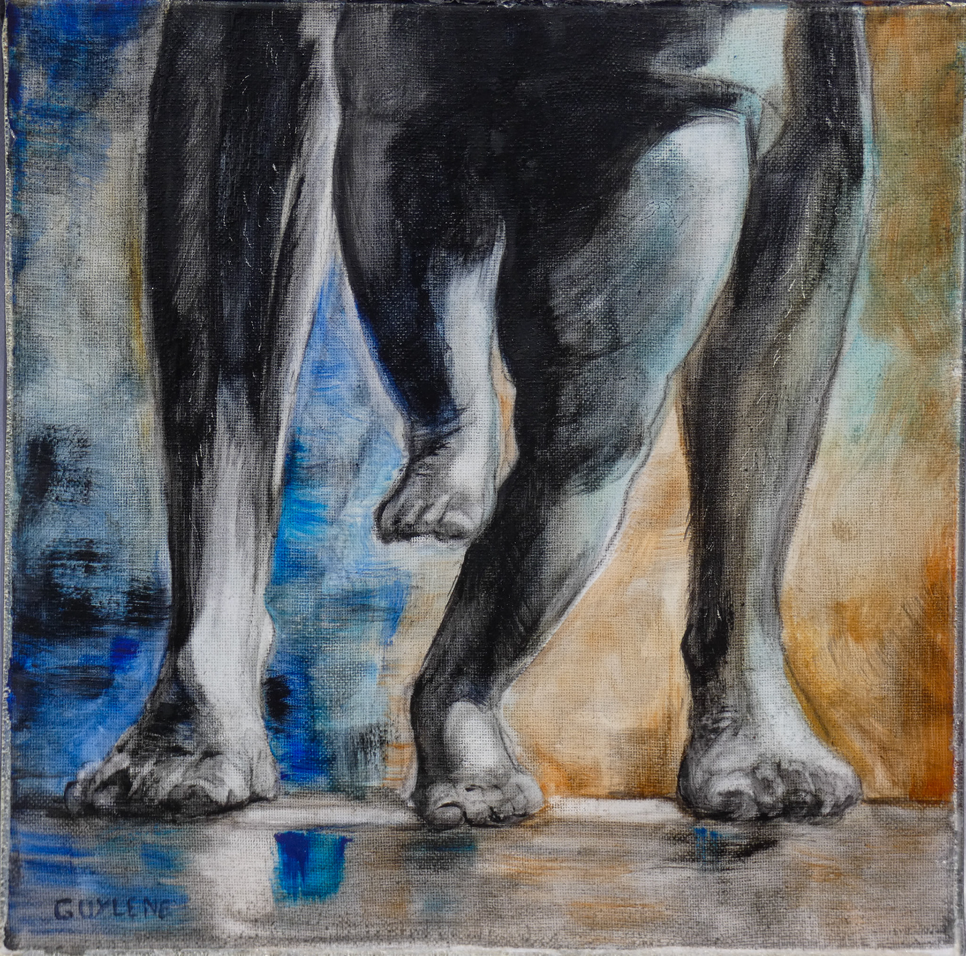 Premier pas - Glacis à l'huile - 30/30 cm