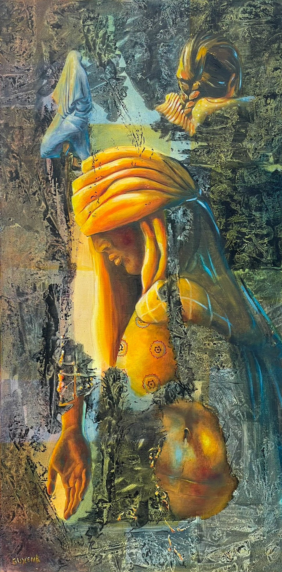 Aïcha - Techniques mixtes - 50/100 cm