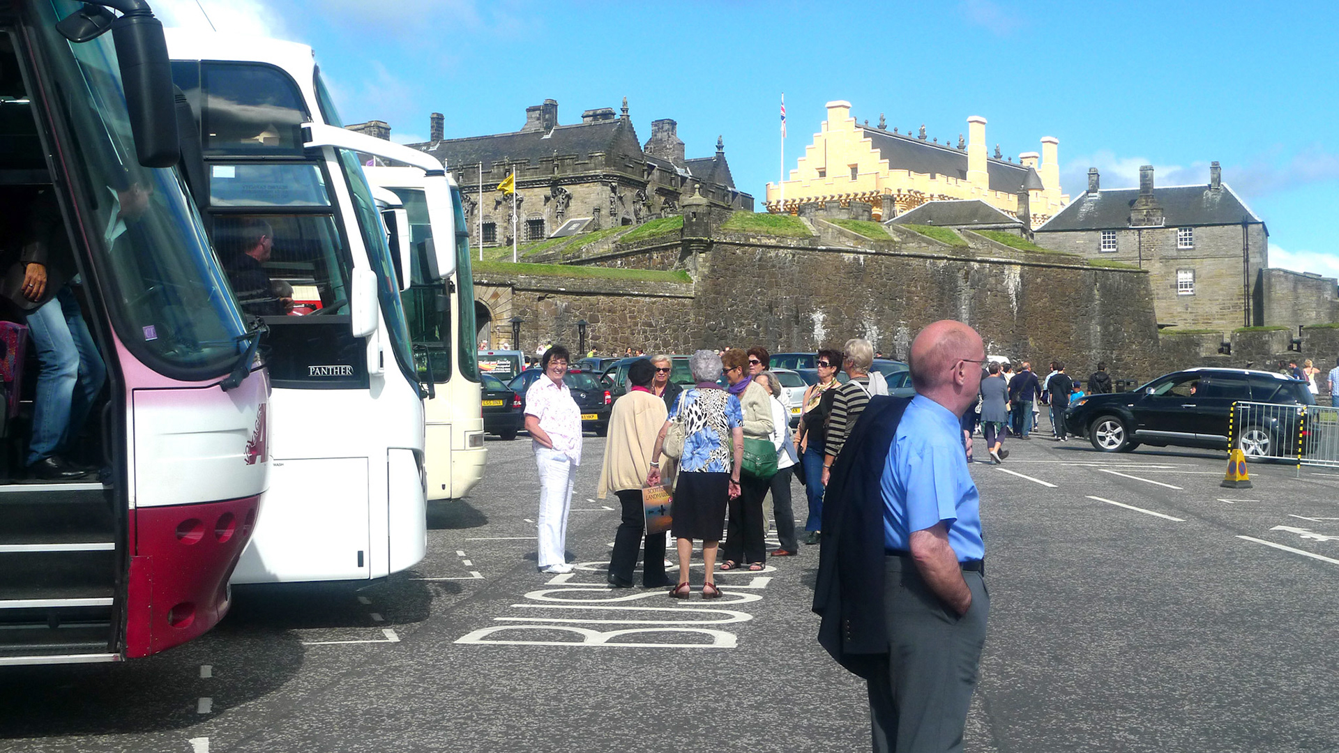 Arrivée à Stirling Castle
