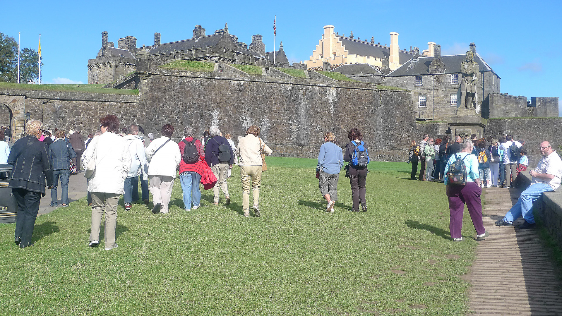 Arrivée à Stirling Castle