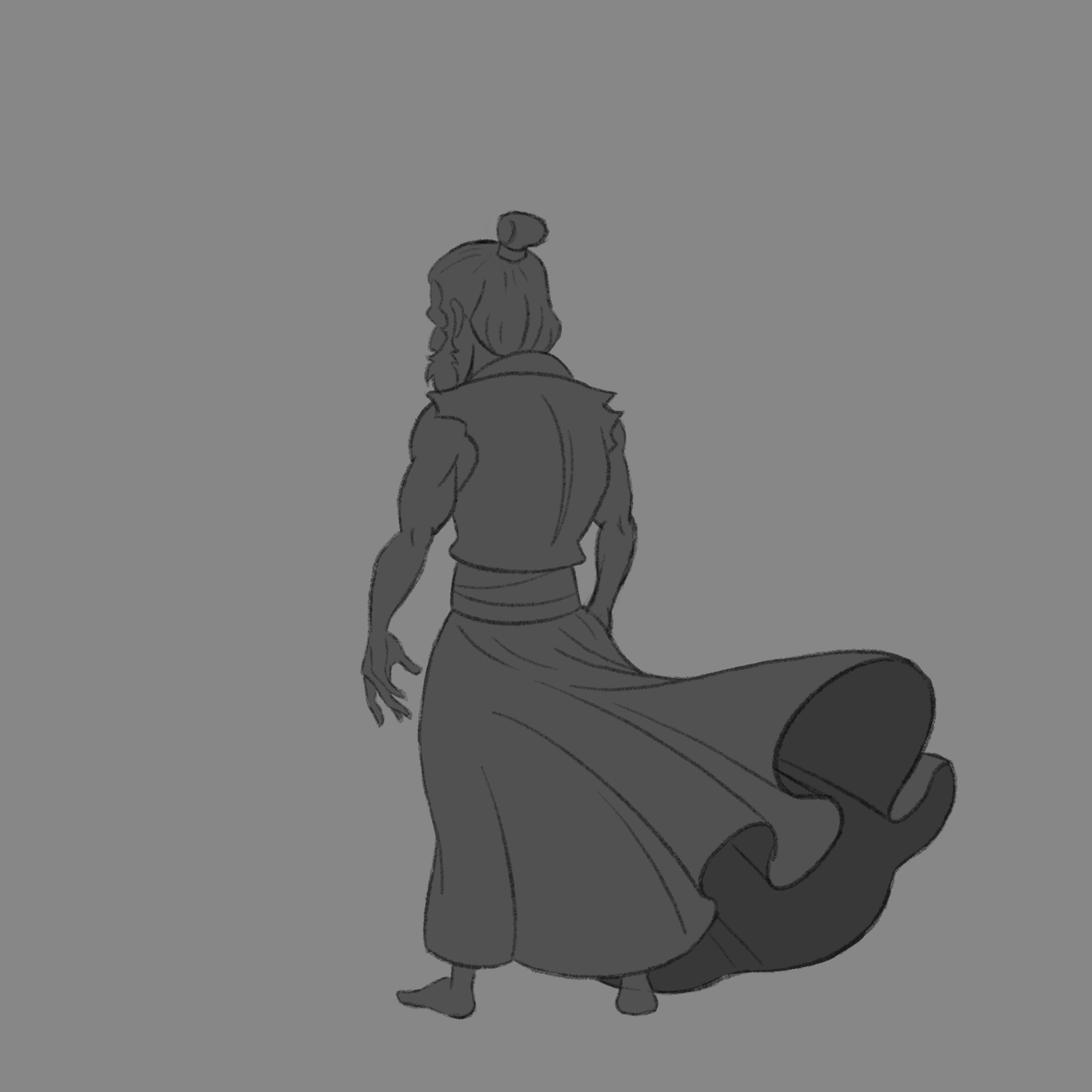 Janus, back view
