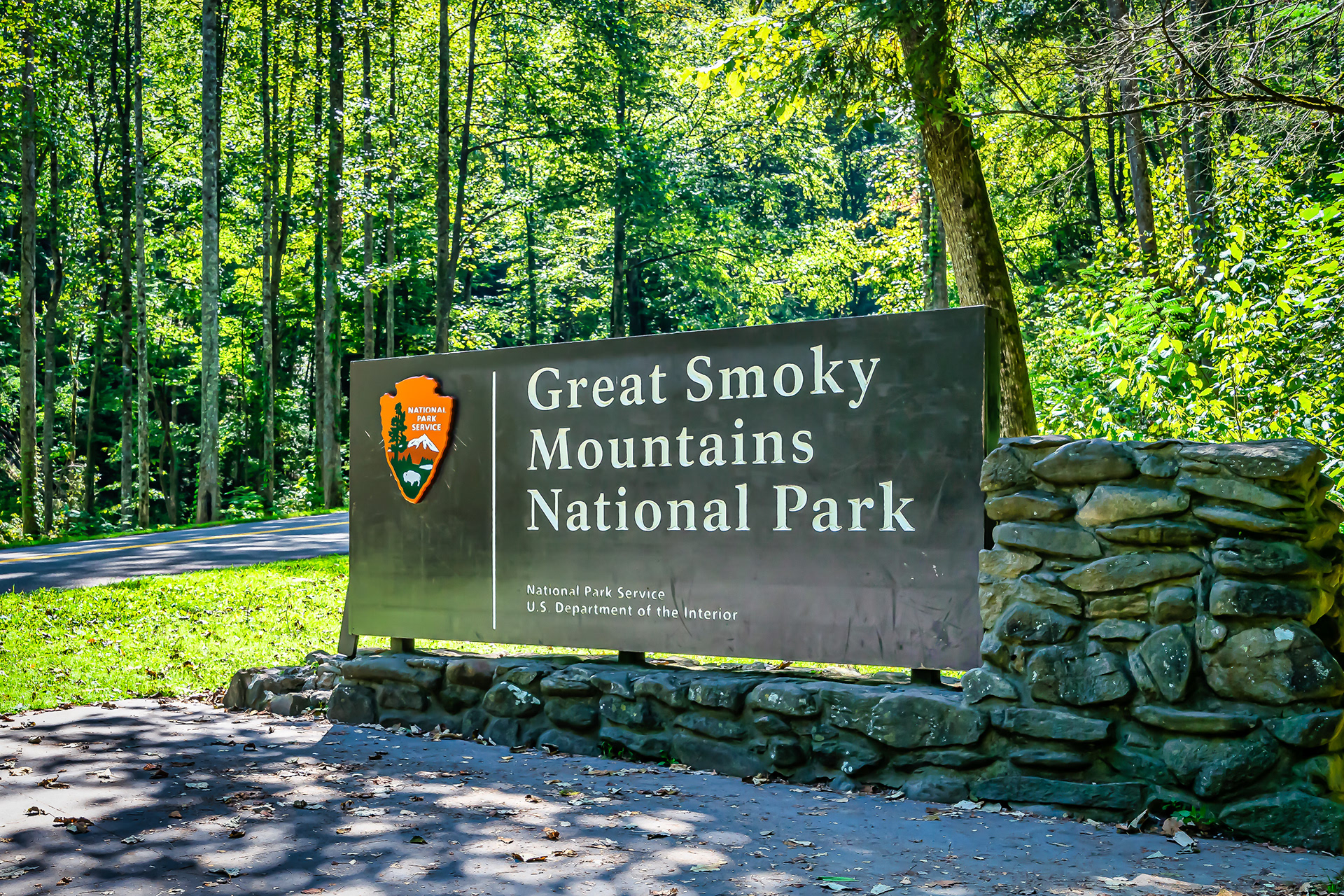 Great Smoky Mountains National Park Sign