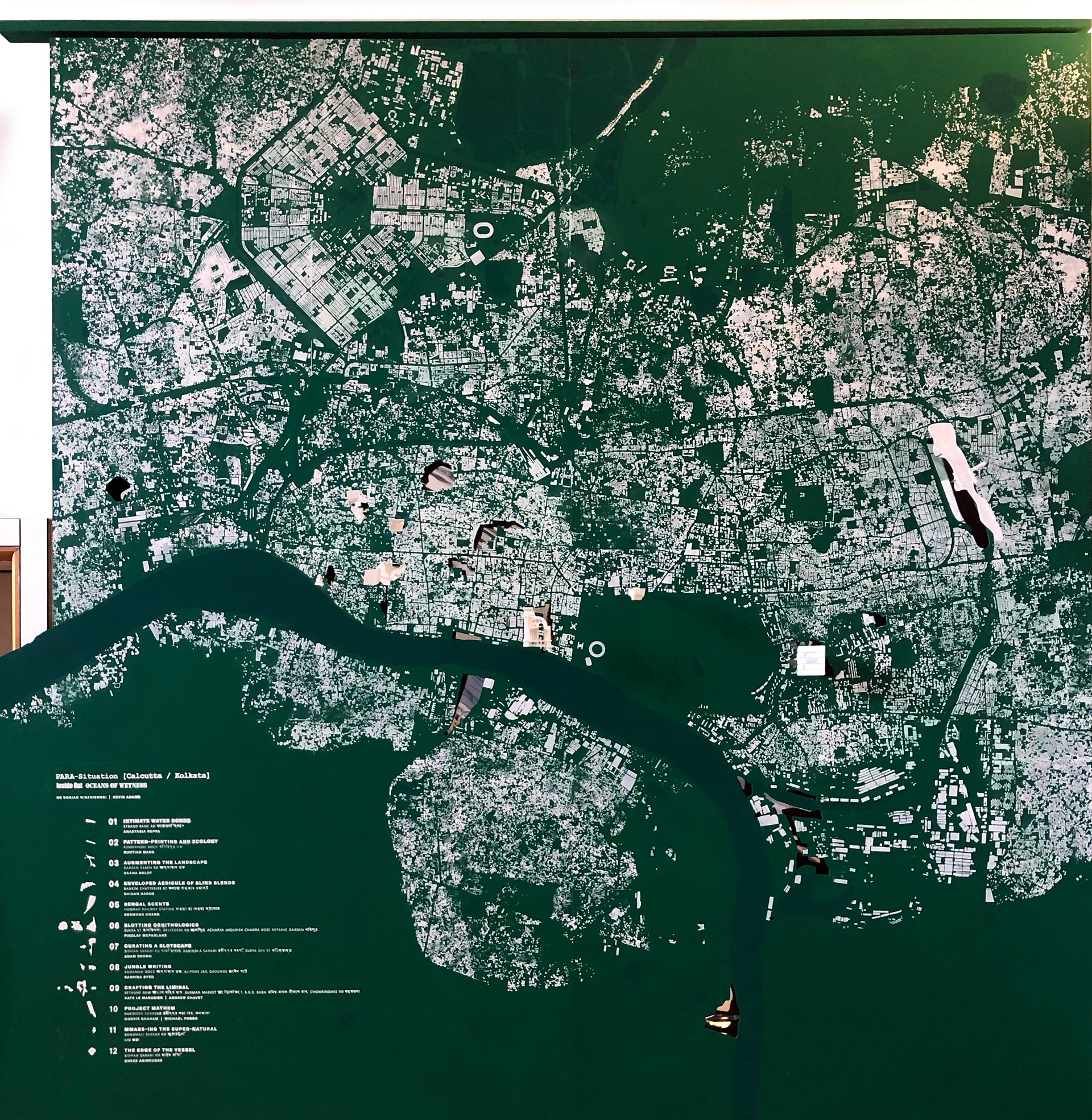 Studio Calcutta external wall into exhibition, Minto House, (2019)