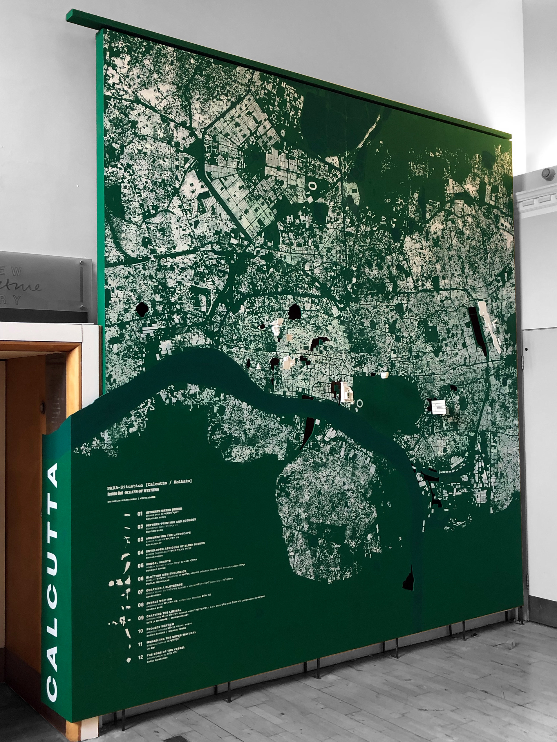 Studio Calcutta external wall into exhibition, Minto House, (2019)