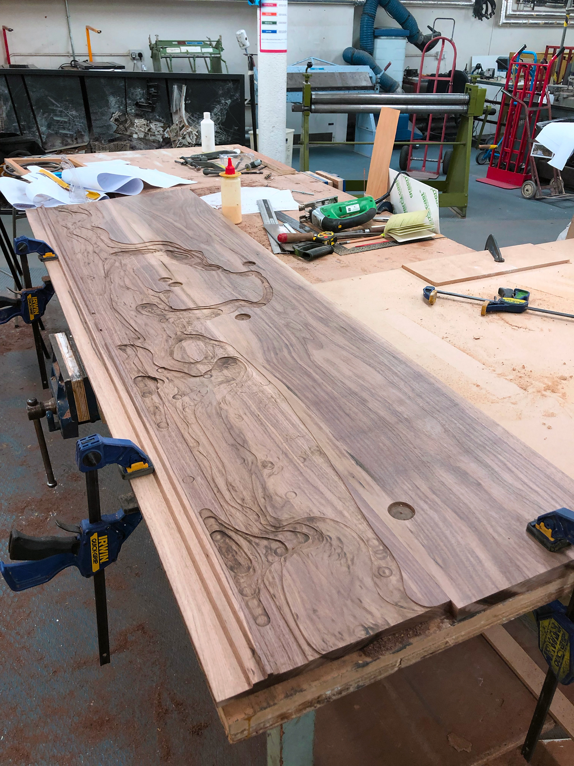 Walnut post routering