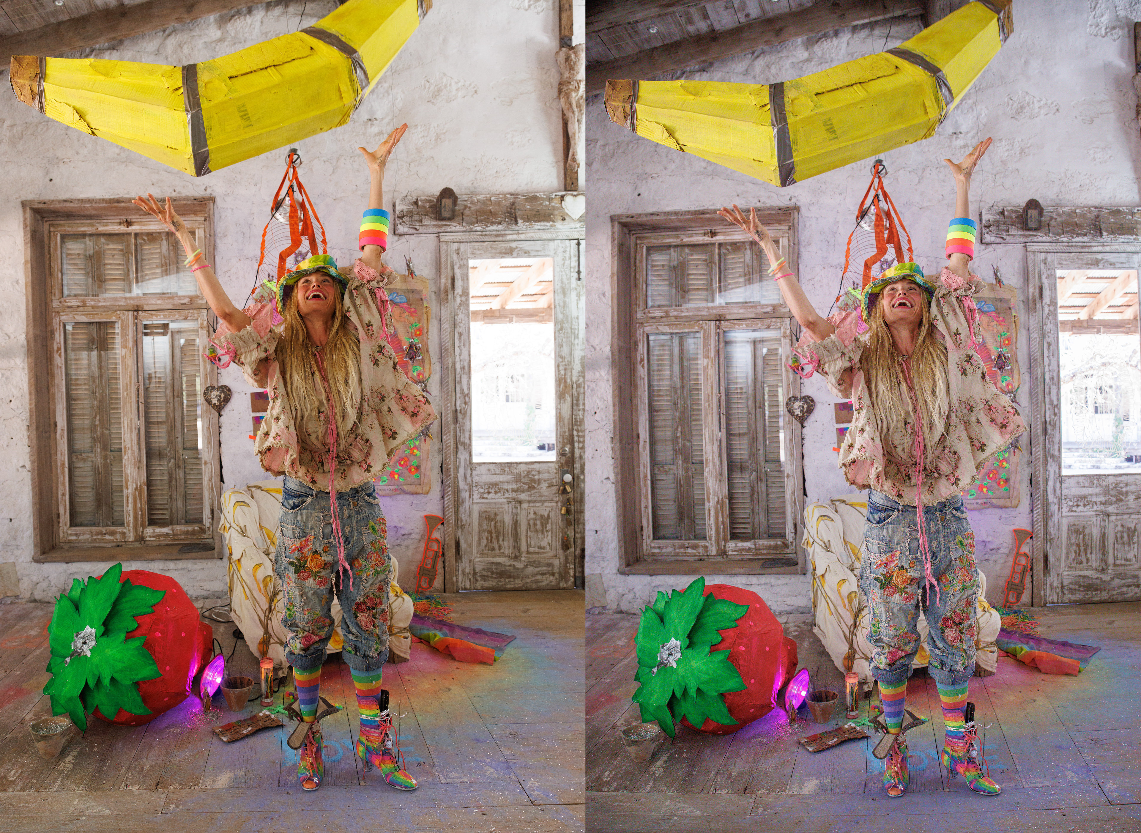 Color correction and background cleanup