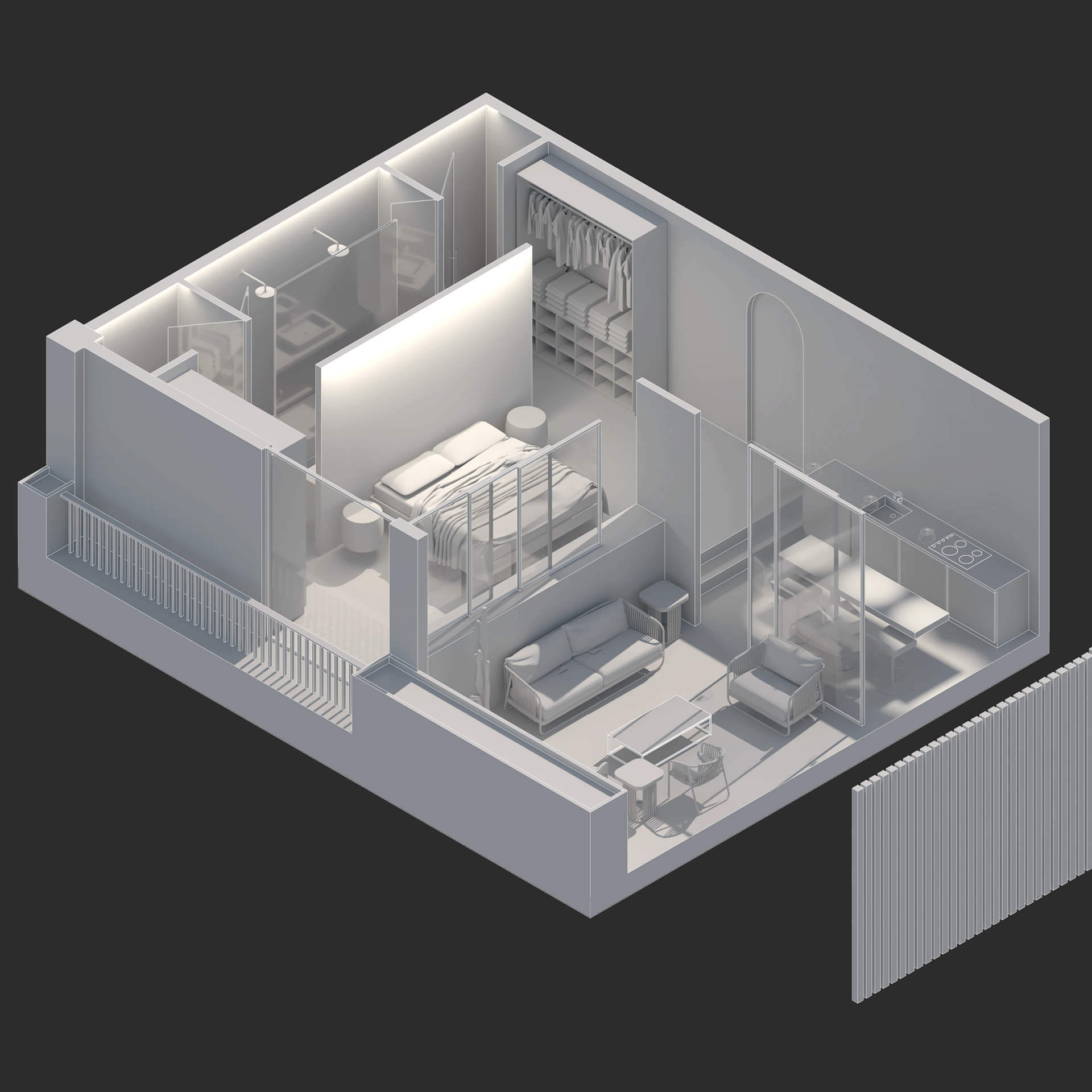 Master suite clay