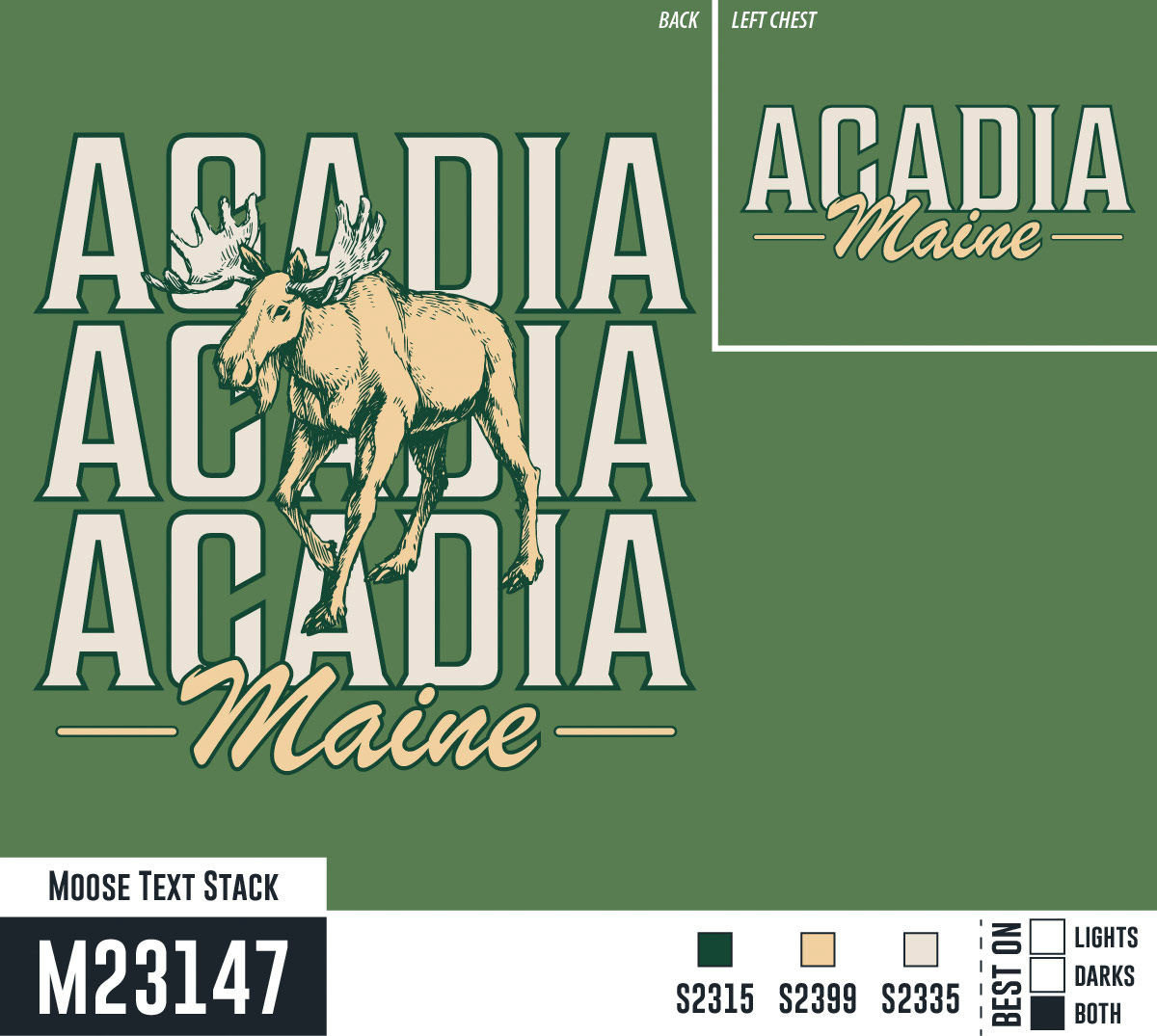 M23147 Moose Text Stack