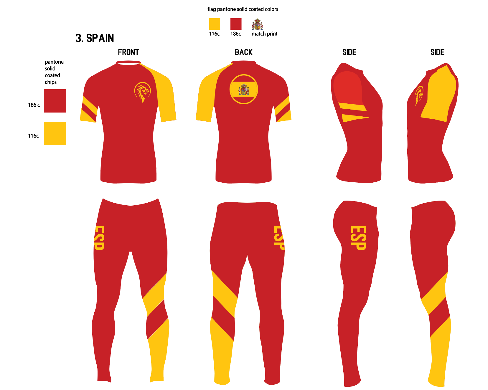 TEAM SPAIN COMPRESSION OUTFIT DESIGN