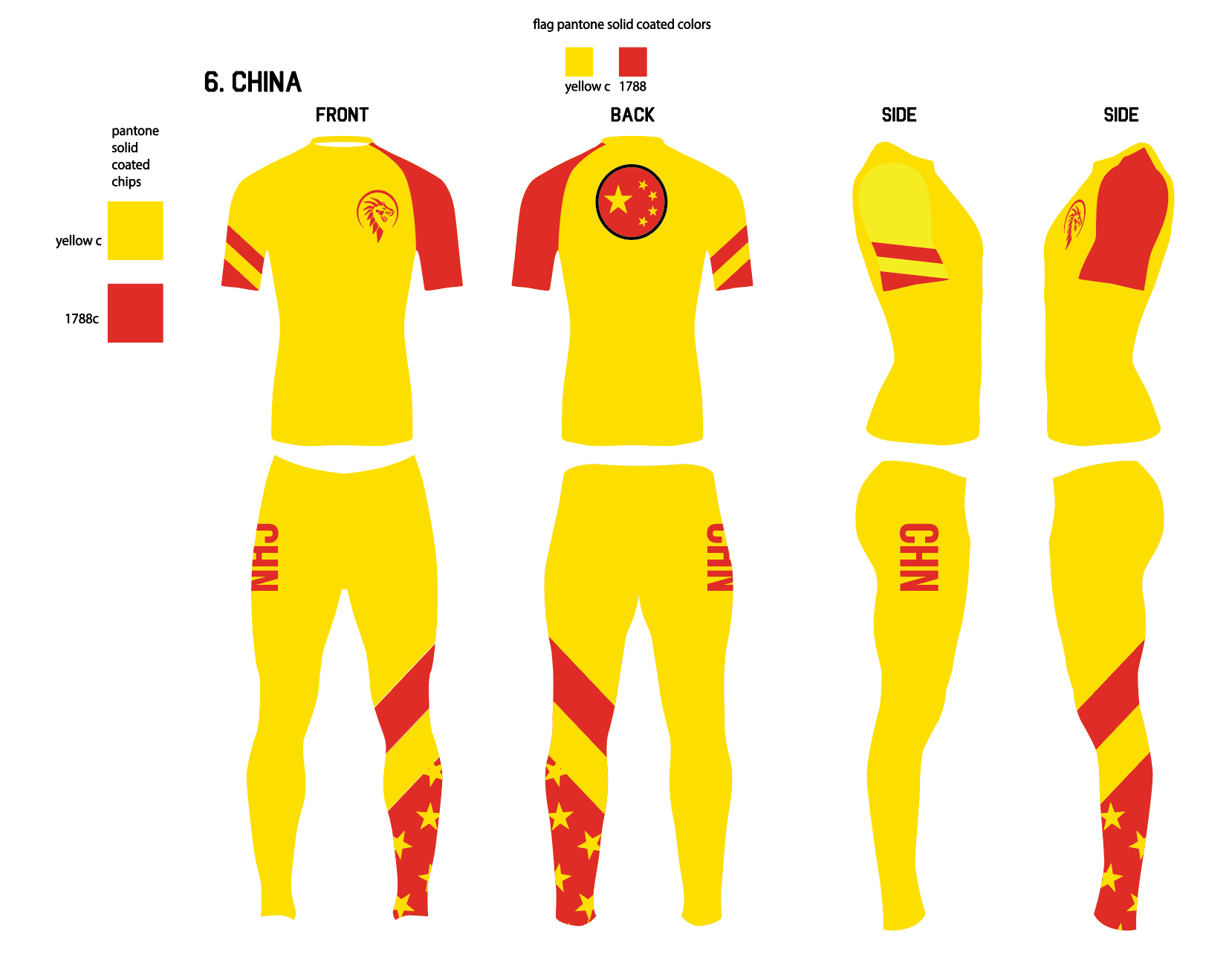 TEAM CHINA COMPRESSION OUTFIT DESIGN
