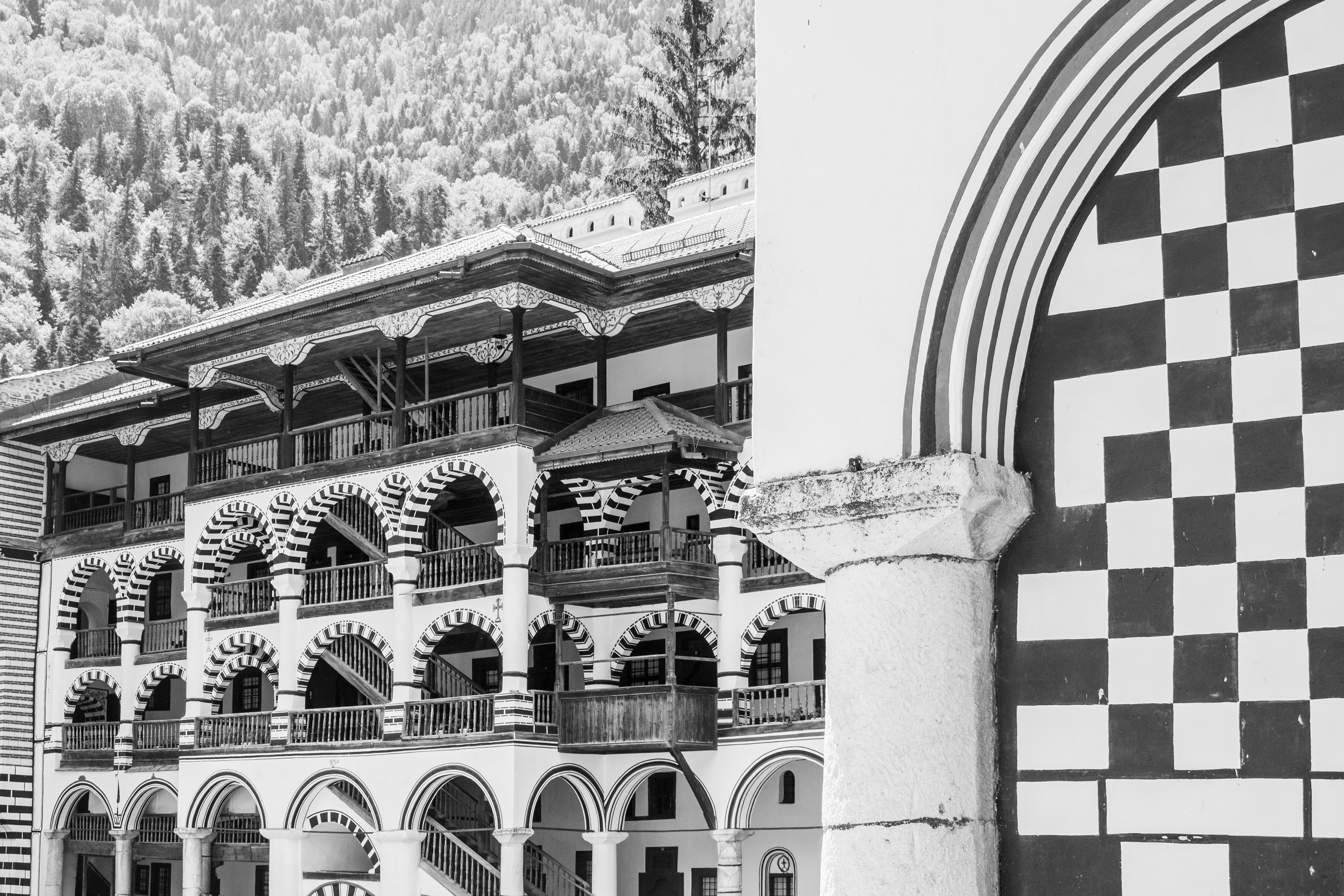 Stripes and Checks | (Rila Monastery)