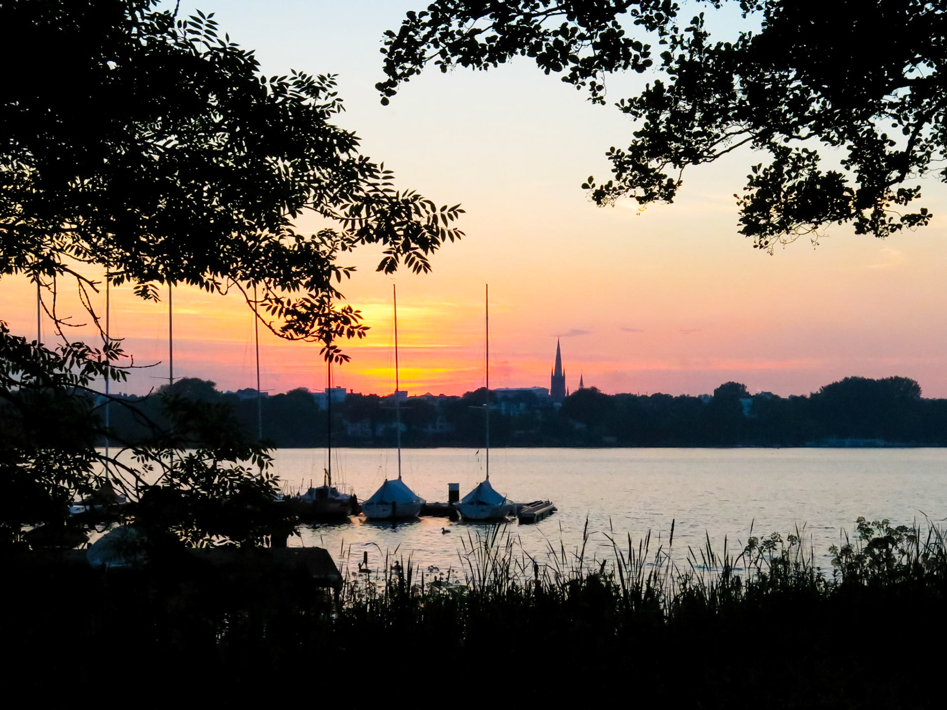 Sundown at the Lake | (Außenalster)