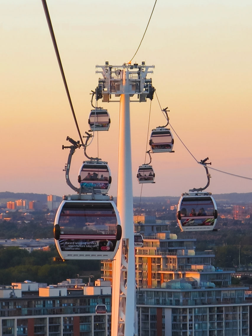 Into the Sunset | (Emirates Air Line Cable Car)