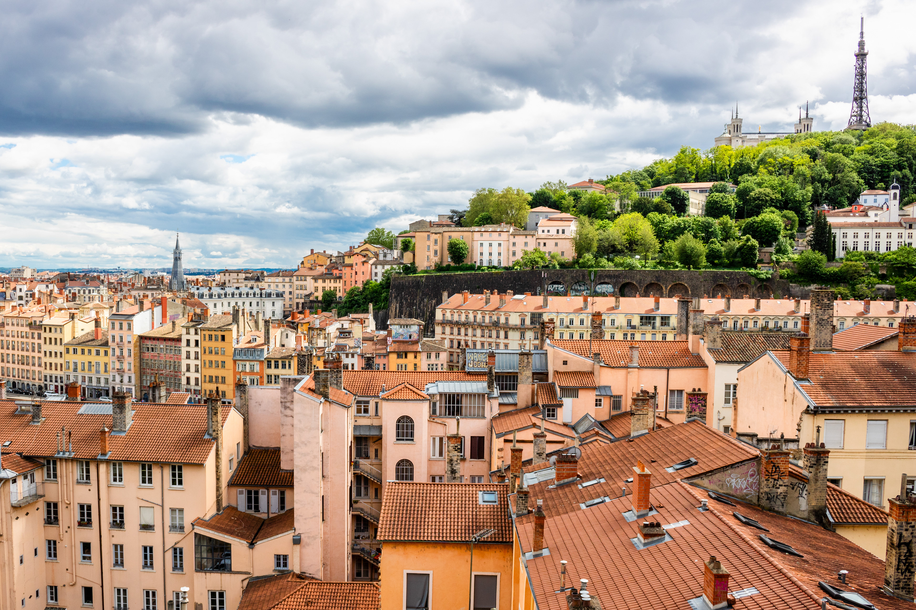 Overlooking Lyon | (Jardin des Chartreux)