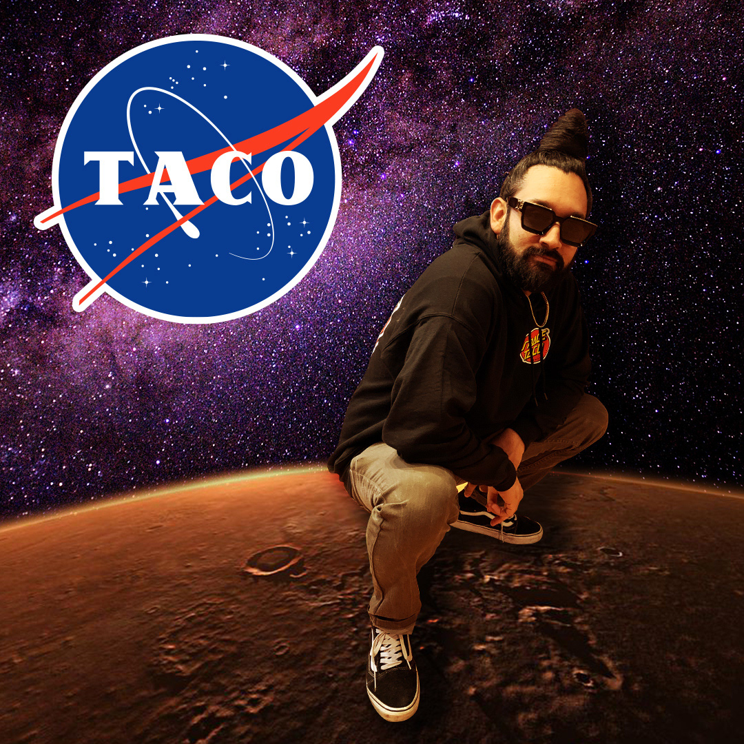 Social Media Graphic for Space Taco co-founder Seek-One
