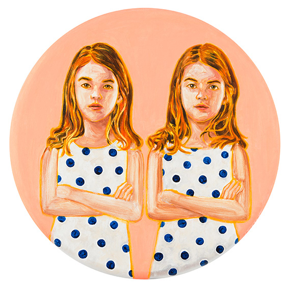 Same difference, acrylic on canvas, 76x76cm, 2016