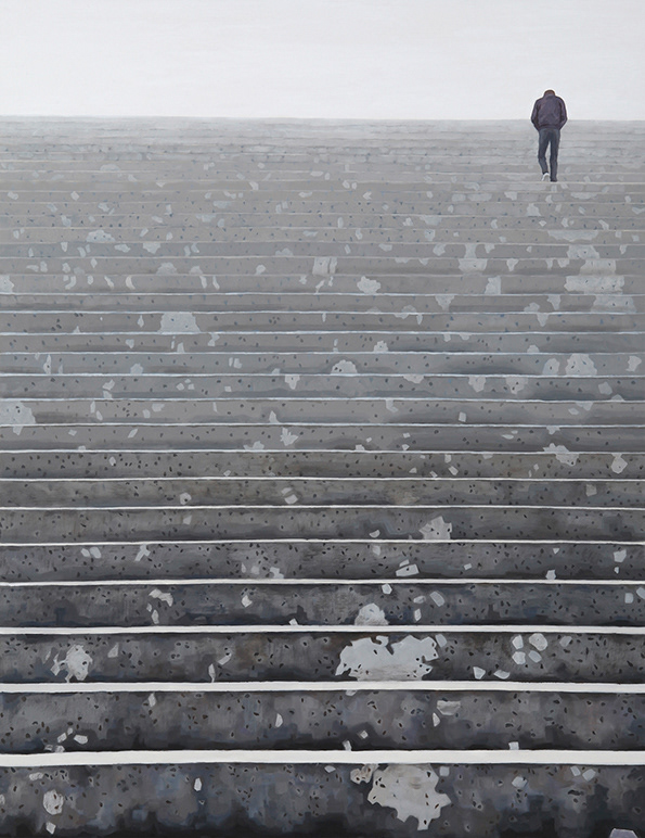 Stairs, oil on canvas, 116.7x91cm, 2007