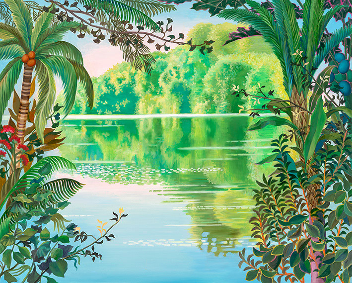 Secret Island, oil on linen, 130.3x162cm, 2021