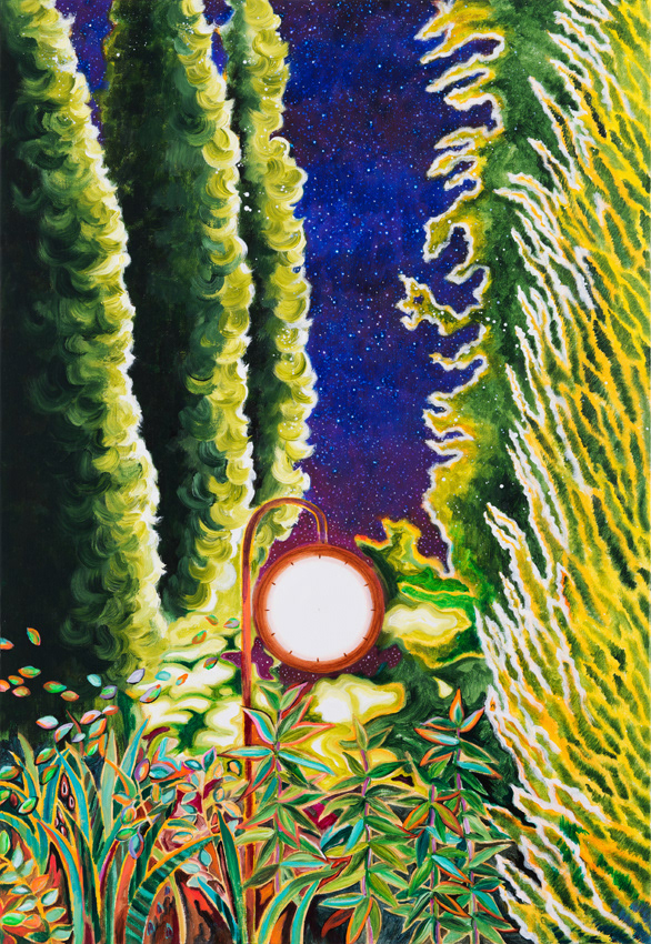 Time of abstraction, acrylic on linen, 116.7x80.3cm, 2015