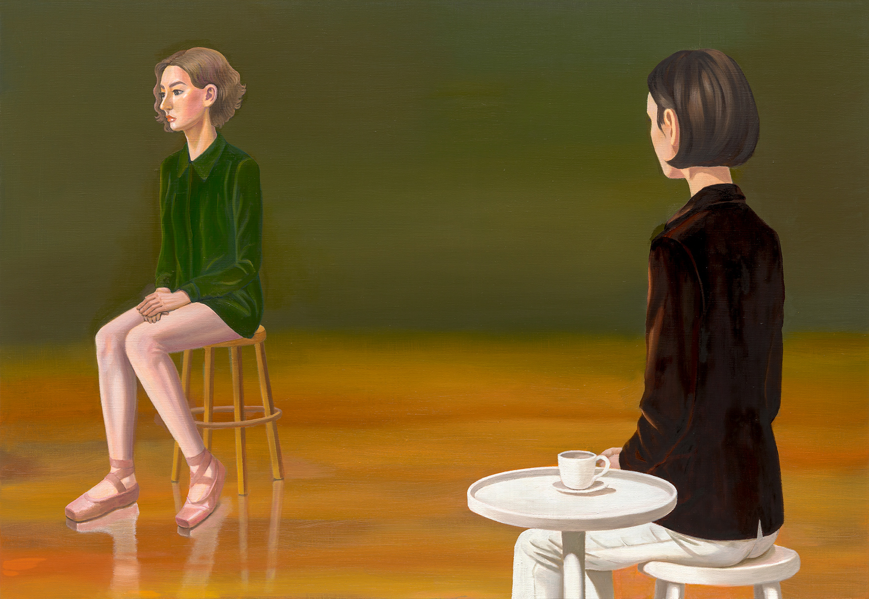 The Temperature of Distance, oil on linen, 80.3x116.7cm, 2026