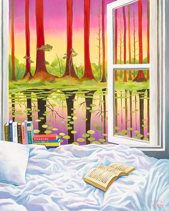 Beyond, for a Moment, oil on linen, 90.9x72.7cm, 2025