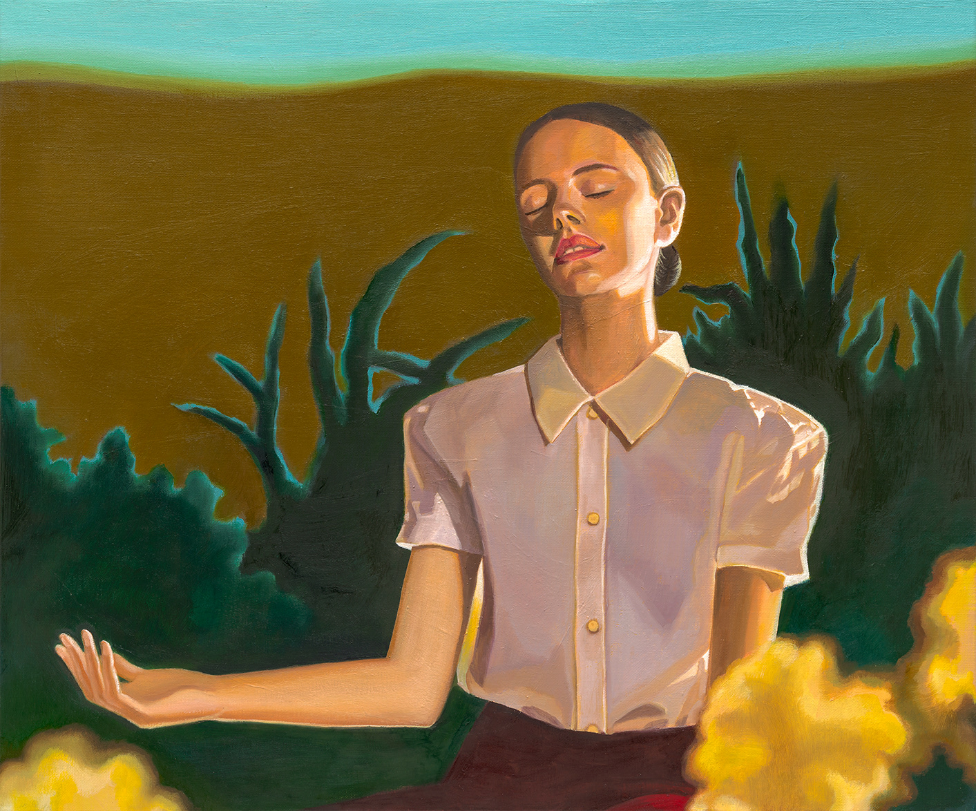Silent Resonance , oil on linen, 60.6x72.7cm, 2026