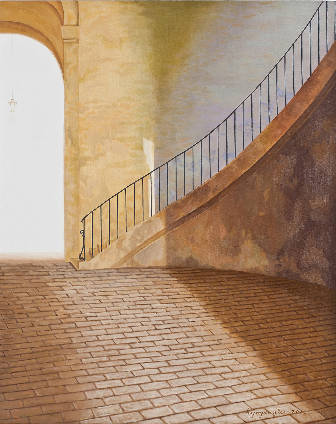 Stairs 2, oil on canvas, 65.1x53cm, 2010