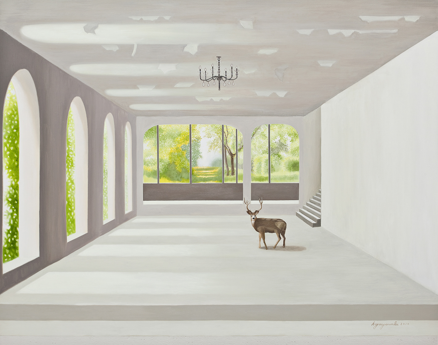 Close encounter, oil on canvas, 145.5x112cm, 2010
