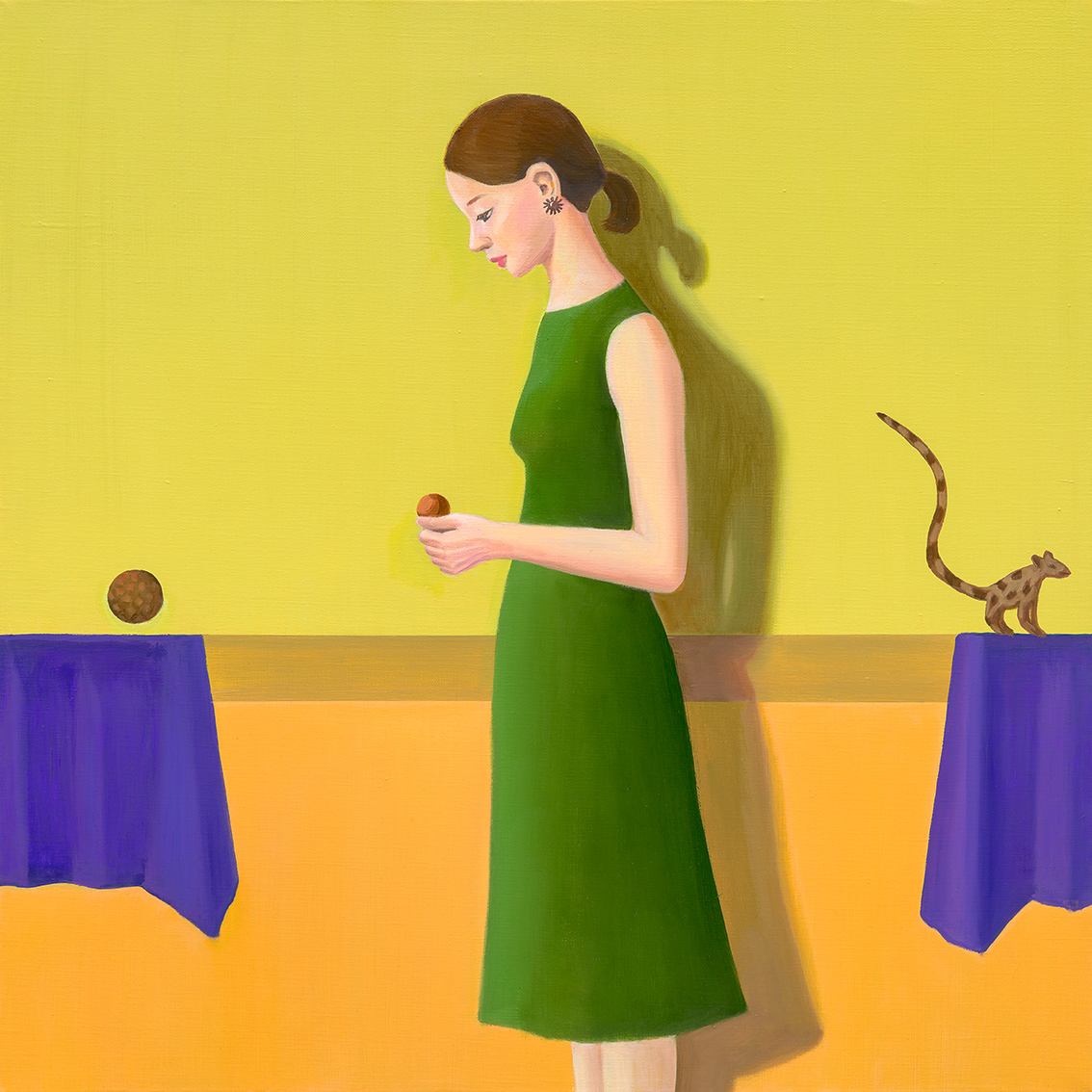 Balance, oil on linen, 72.7x72.7cm, 2026