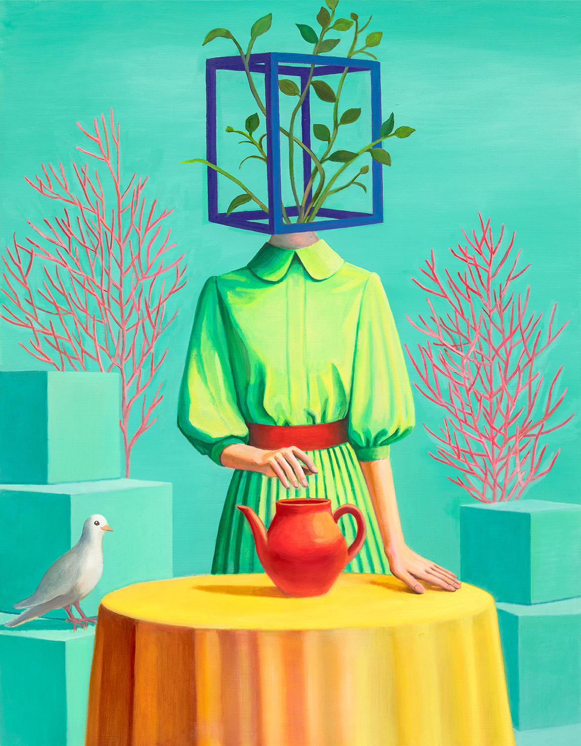 Bird and I, oil on linen, 116.7x91cm, 2026