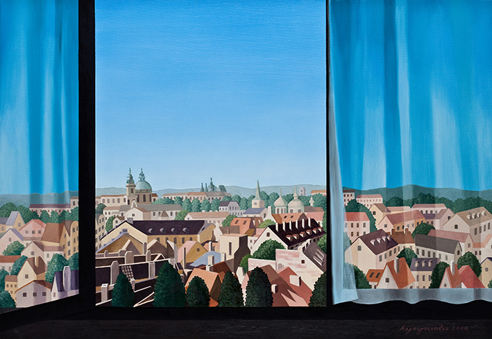 Urbanscape 6, oil on canvas, 80.3 x 116.7, 2010