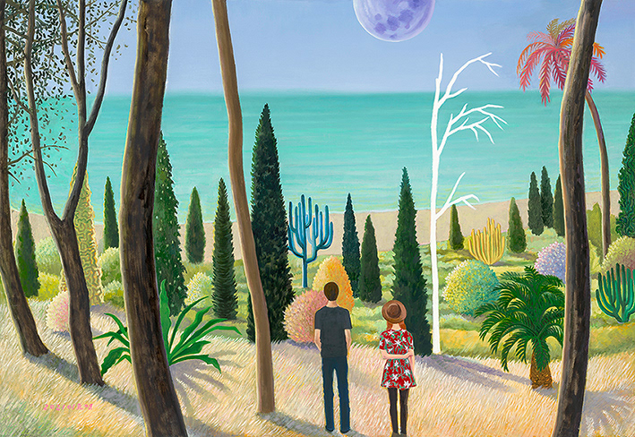 Different Yet the Same Forest, oil on linen, 112x162cm, 2021