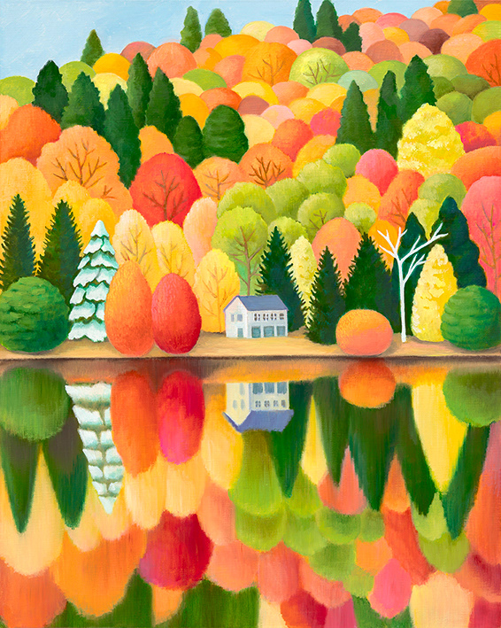 Macondo-reflection, oil on linen, 90.9x72.7cm, 2026