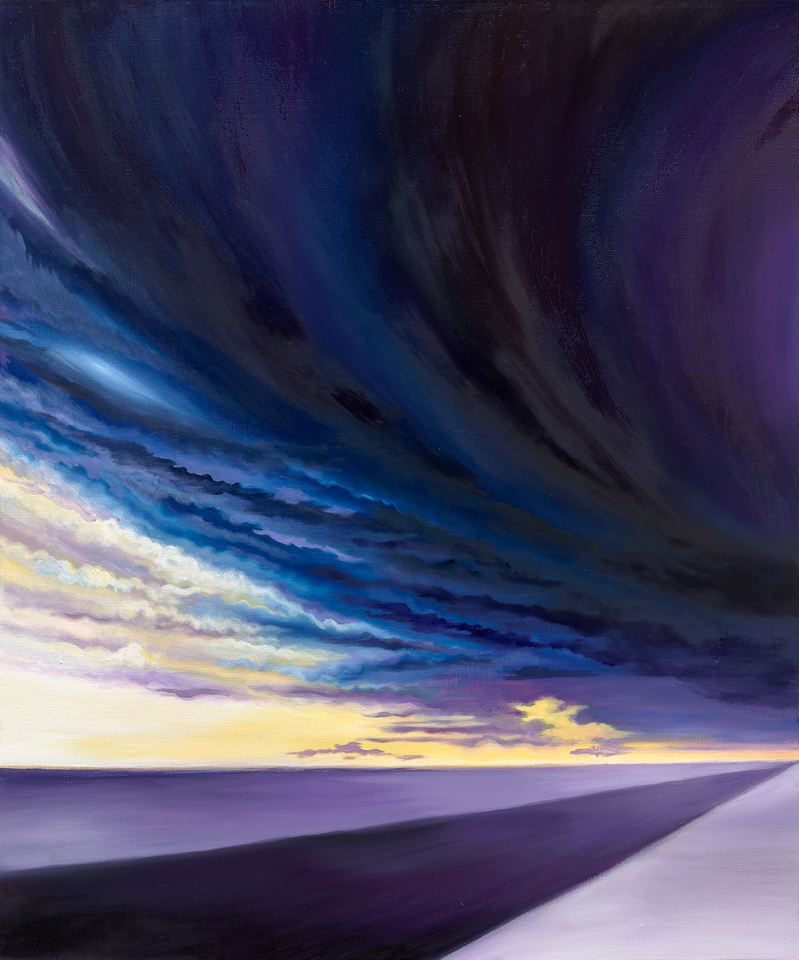 Premonition, oil on linen, 72.7x60.6cm, 2024