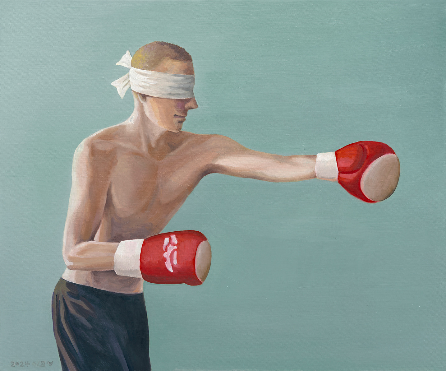 Swing, oil on linen,60.6x72.7cm, 2024