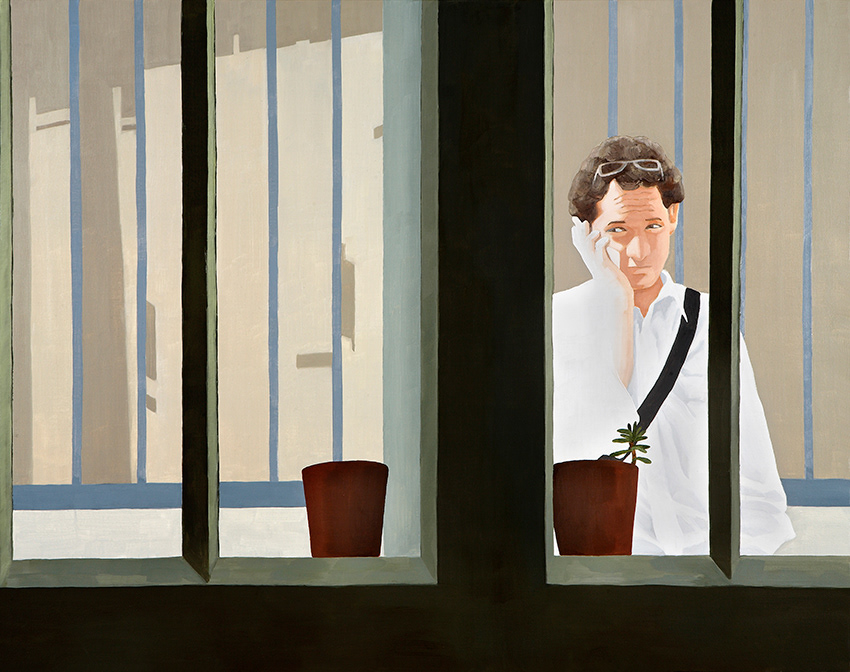 Flowerpot, oil on canvas, 72.7x90.9cm, 2007
