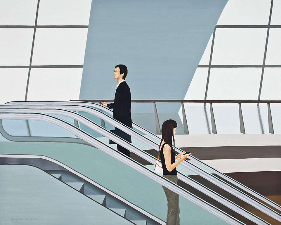 Encounter, oil on linen, 130.3x162cm, 2011