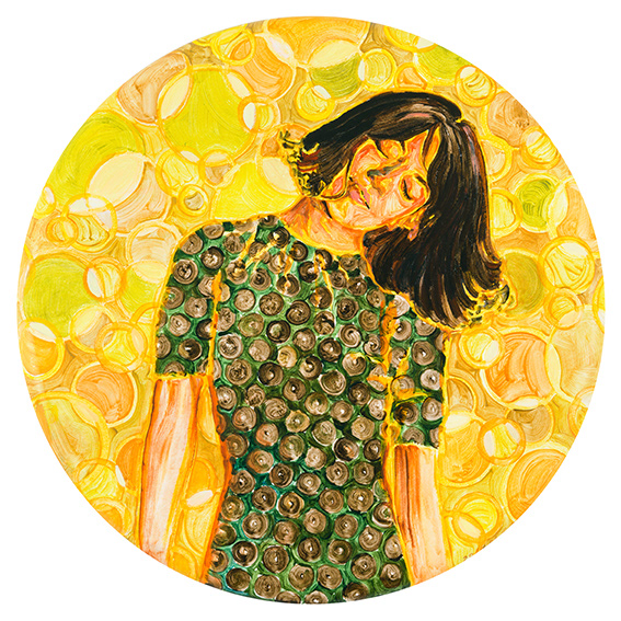 Rhythm, acrylic on canvas, 76x76cm, 2016