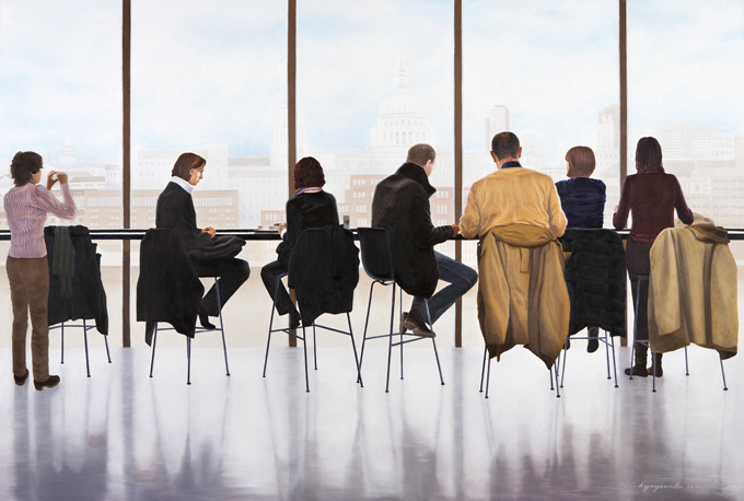Urbanscape 8, oil on linen, 130.3x193.9cm, 2012