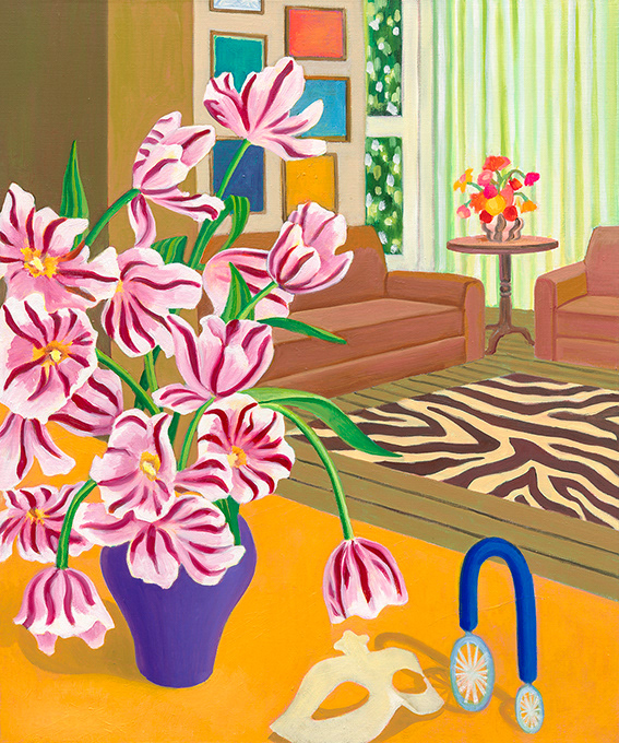 Linear Pattern, oil on linen, 72.7x60.6cm, 2025