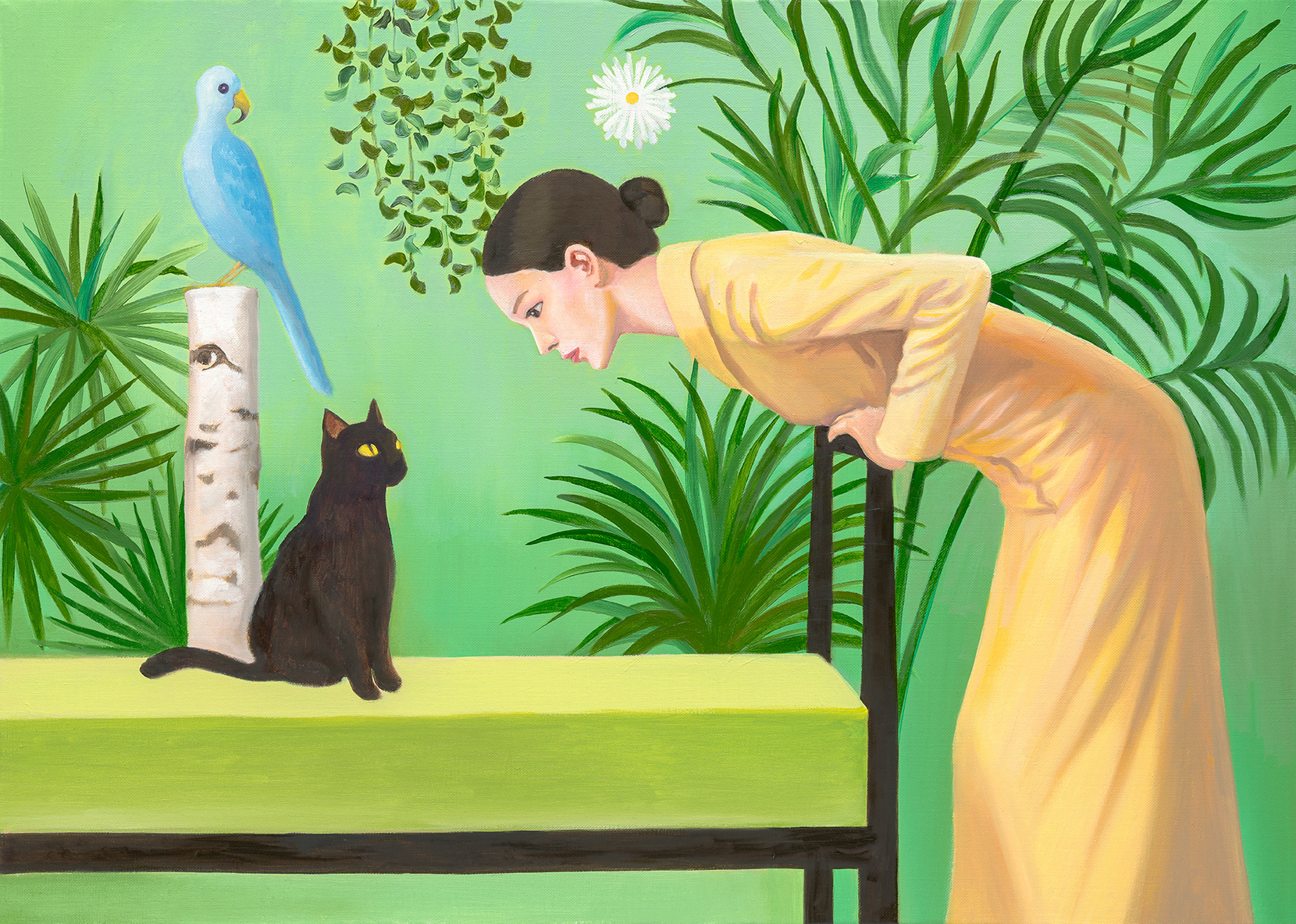 Who are you, oil on linen, 65.1x90.9cm, 2026