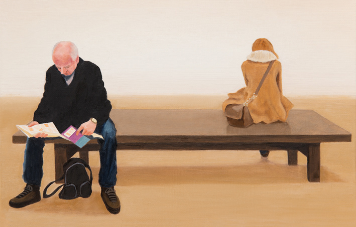 People 3, oil on linen, 19x27.3cm, 2012