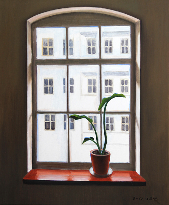 Window 5, oil on canvas, 50x40cm, 2017