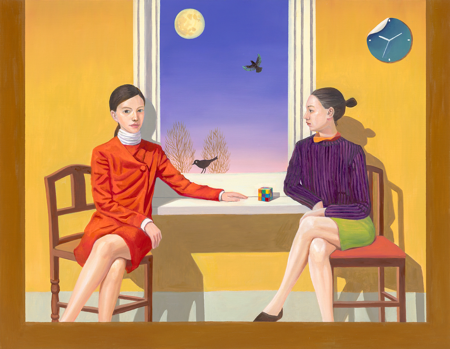 Two and twos, oil on linen, 91x116.7cm, 2025