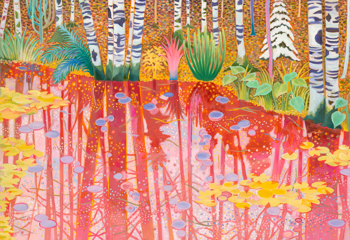 Reflection 9, oil on linen, 80.3x116.7cm, 2022