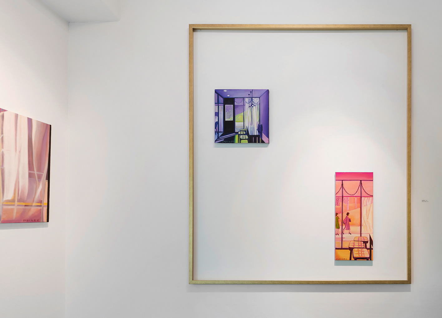 Choco house, oil on linens and a frame, 2020
