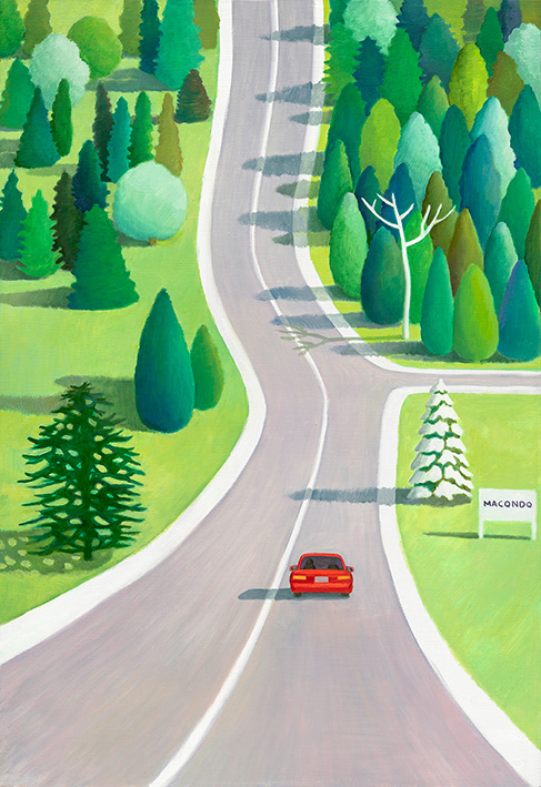 Macondo-green, oil on linen, 116.7x80.3cm, 2026